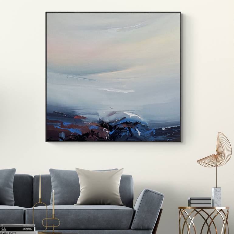 Original Abstract Landscape Painting by Nazarii Medvid