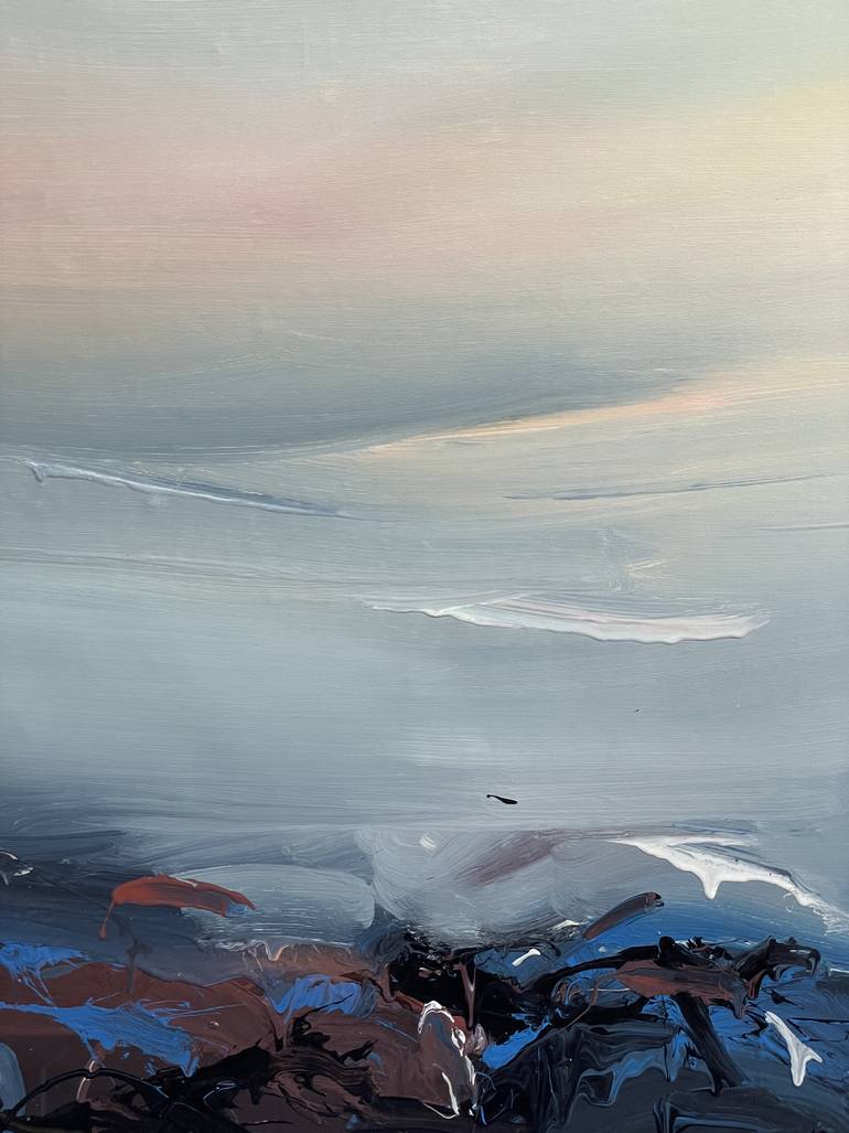 Original Abstract Landscape Painting by Nazarii Medvid