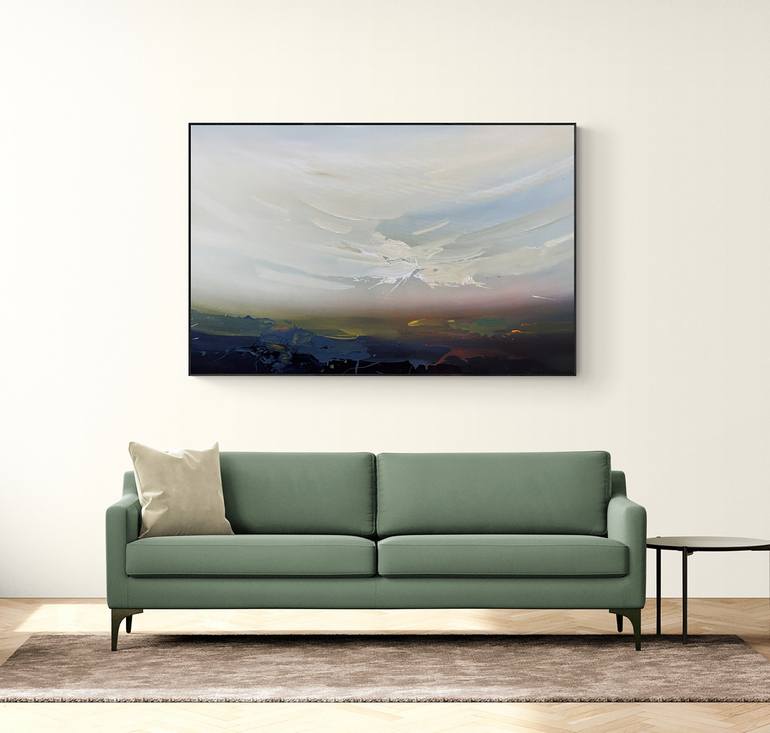 Original Abstract Landscape Painting by Nazarii Medvid