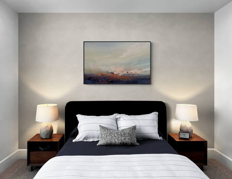 Original Abstract Expressionism Abstract Painting by Nazarii Medvid