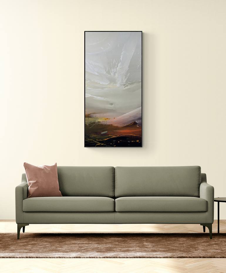 Original Abstract Expressionism Abstract Painting by Nazarii Medvid