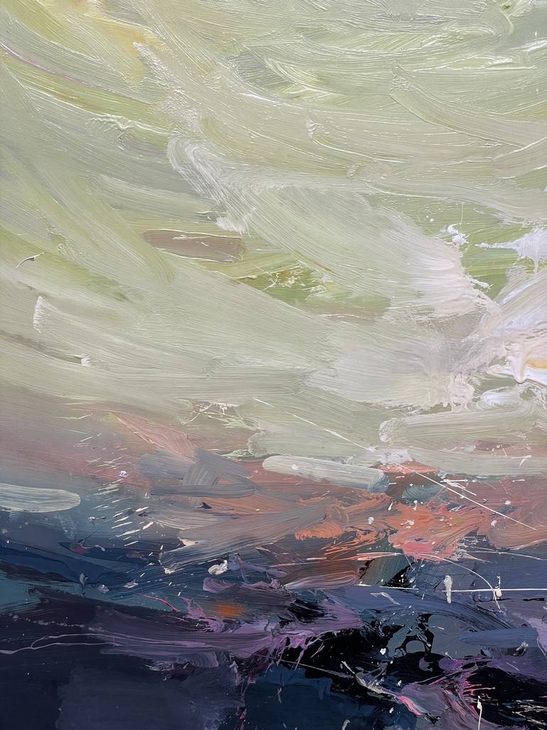 Original Abstract Landscape Painting by Nazarii Medvid