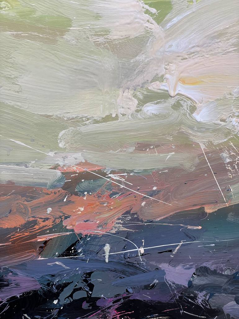 Original Abstract Landscape Painting by Nazarii Medvid