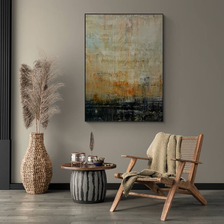 Original Abstract Expressionism Abstract Painting by Nazarii Medvid