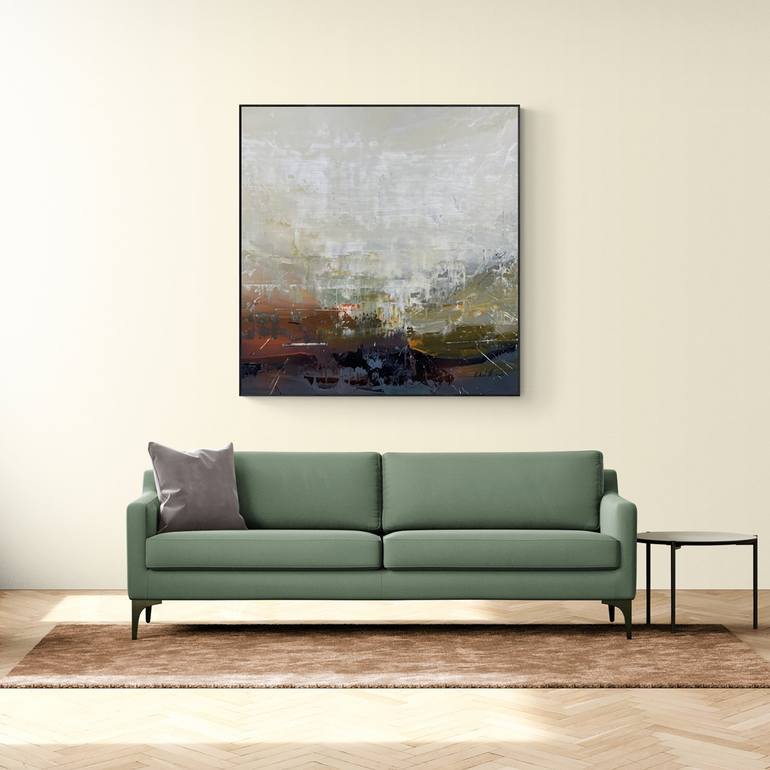 Original Abstract Landscape Painting by Nazarii Medvid