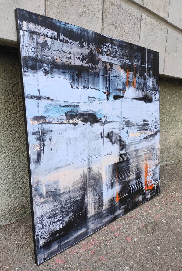 Original Abstract Expressionism Abstract Painting by Nazarii Medvid