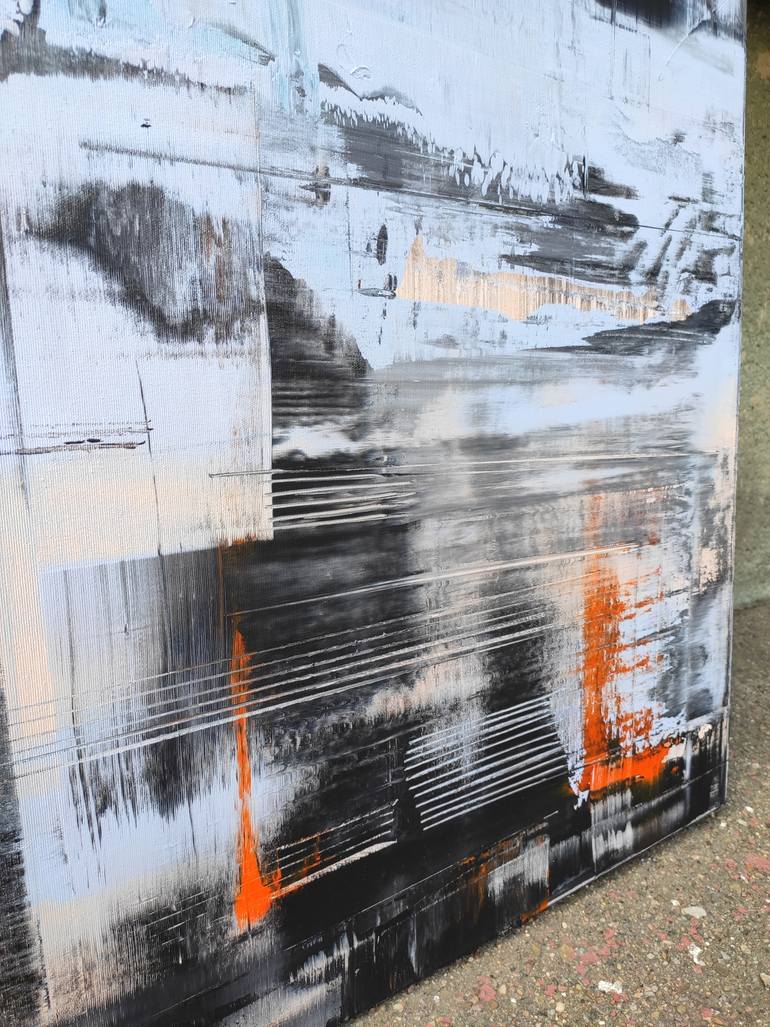 Original Abstract Expressionism Abstract Painting by Nazarii Medvid