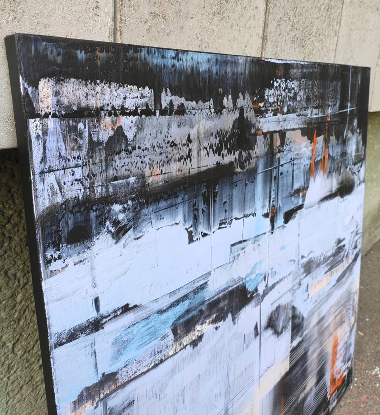 Original Abstract Expressionism Abstract Painting by Nazarii Medvid
