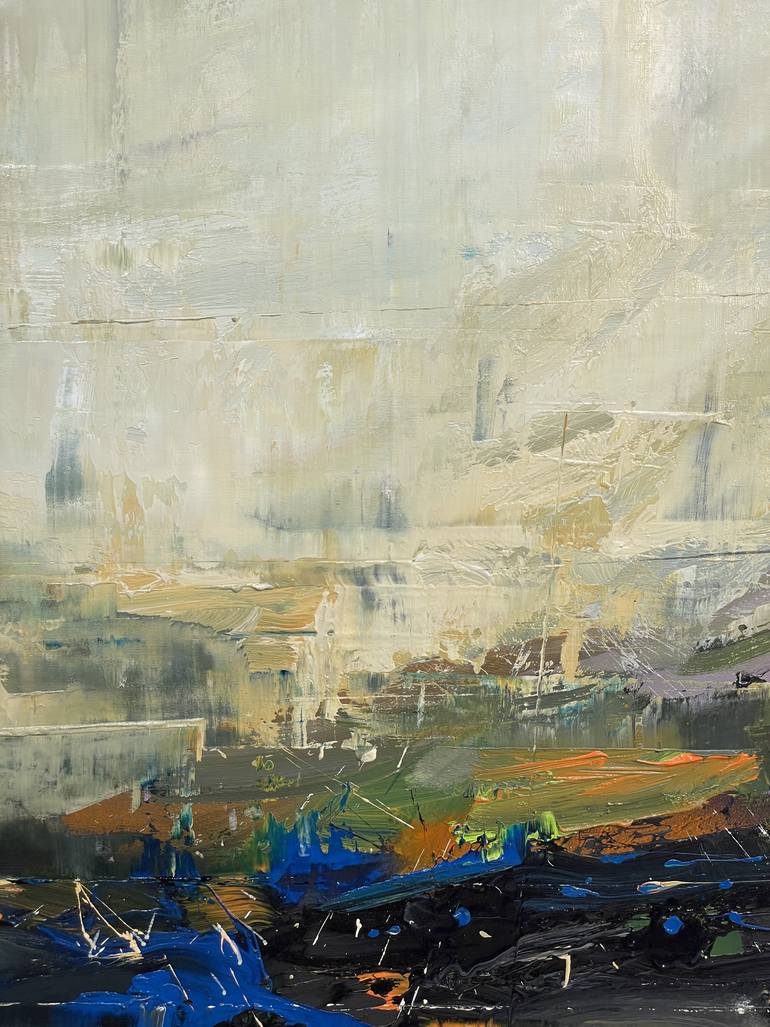 Original Abstract Landscape Painting by Nazarii Medvid
