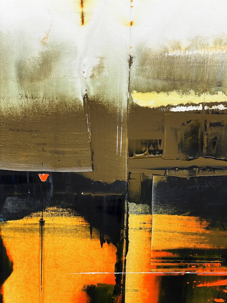 Original Abstract Expressionism Abstract Painting by Nazarii Medvid