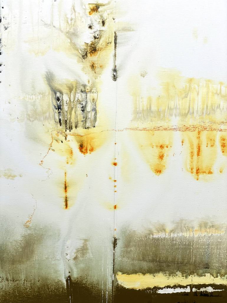 Original Abstract Expressionism Abstract Painting by Nazarii Medvid