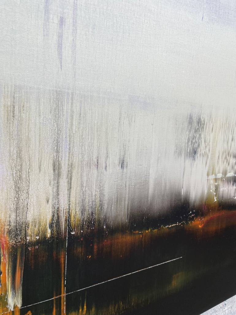 Original Abstract Expressionism Abstract Painting by Nazarii Medvid