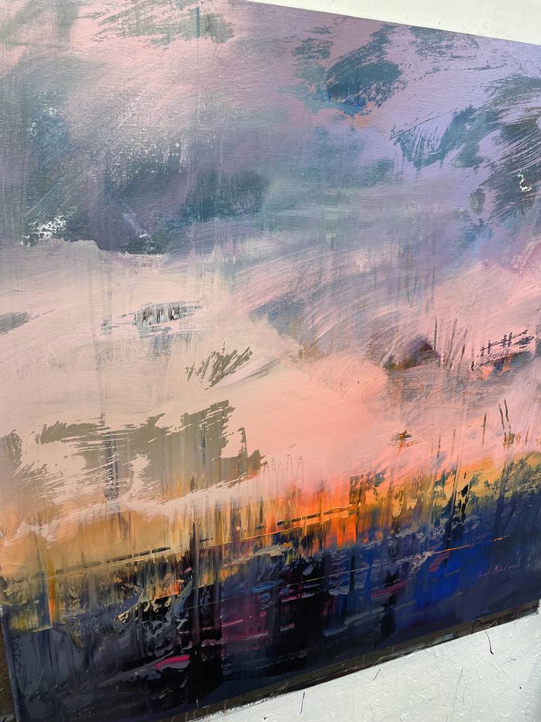 Original Abstract Expressionism Abstract Painting by Nazarii Medvid