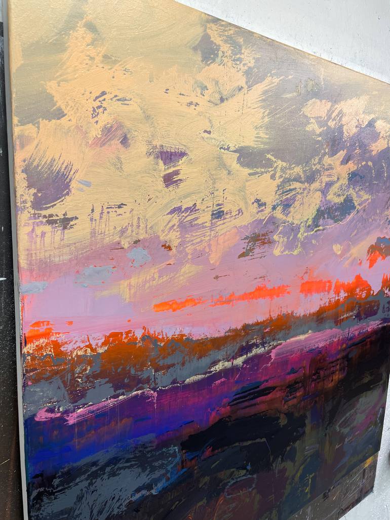 Original Abstract Landscape Painting by Nazarii Medvid