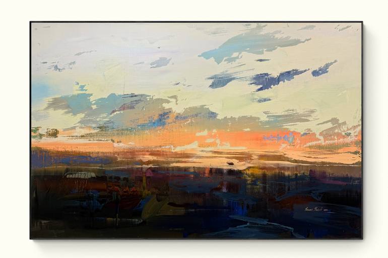 Original Abstract Landscape Paintings by Nazarii Medvid