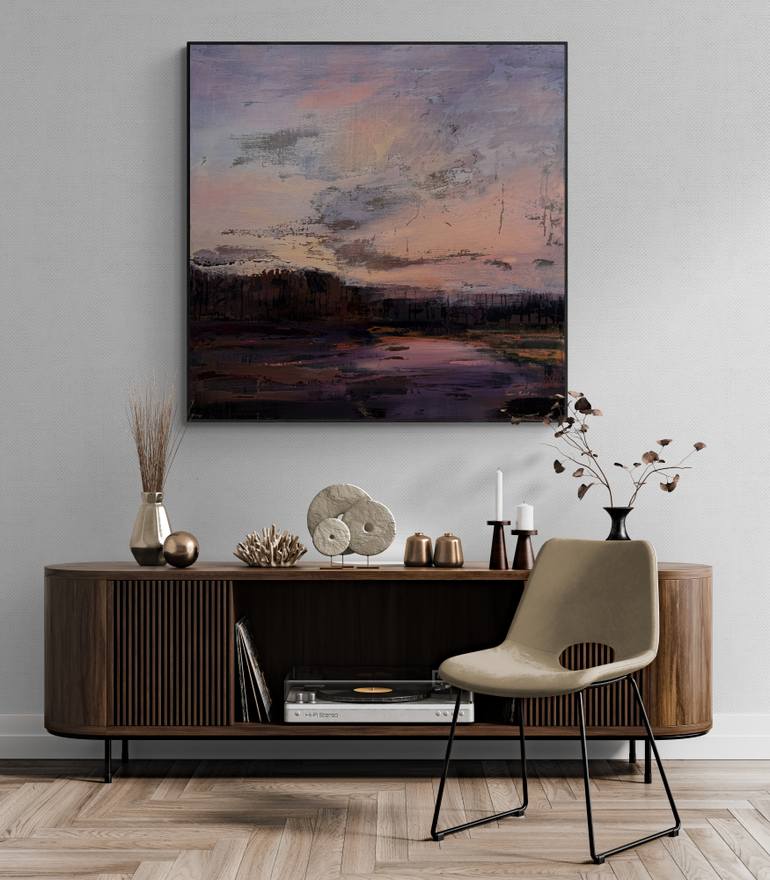 Original Abstract Landscape Painting by Nazarii Medvid