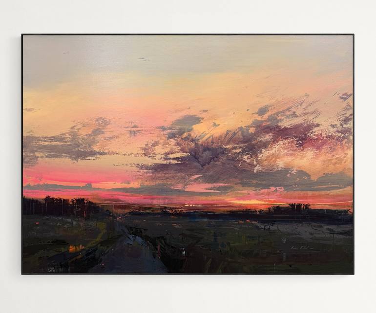 Print of Abstract Landscape Paintings by Nazarii Medvid