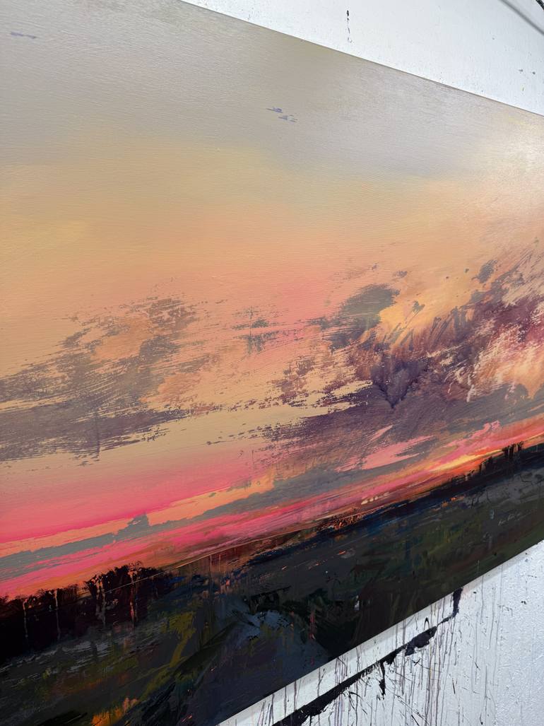 Original Abstract Landscape Painting by Nazarii Medvid