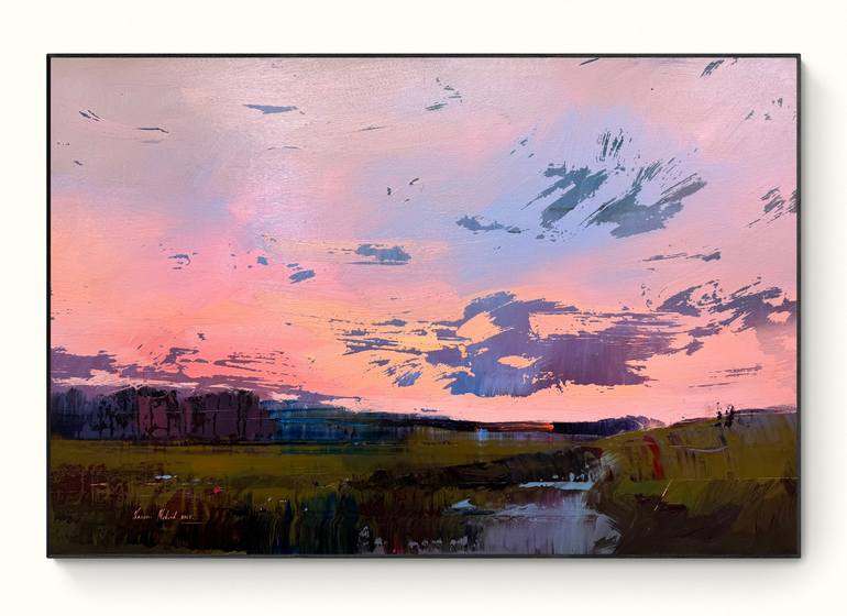 Original Abstract Landscape Paintings by Nazarii Medvid