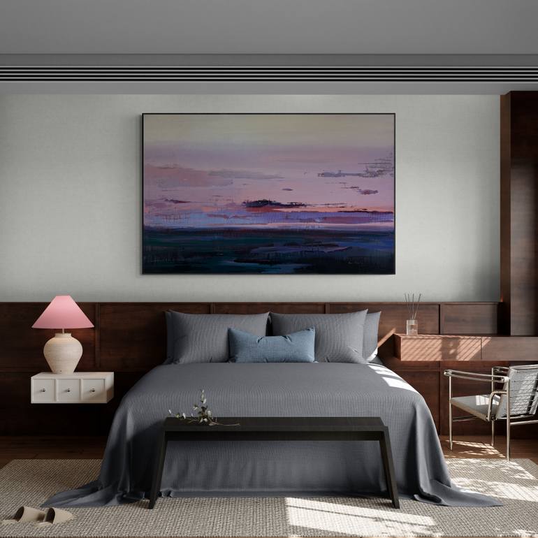 Original Abstract Landscape Painting by Nazarii Medvid
