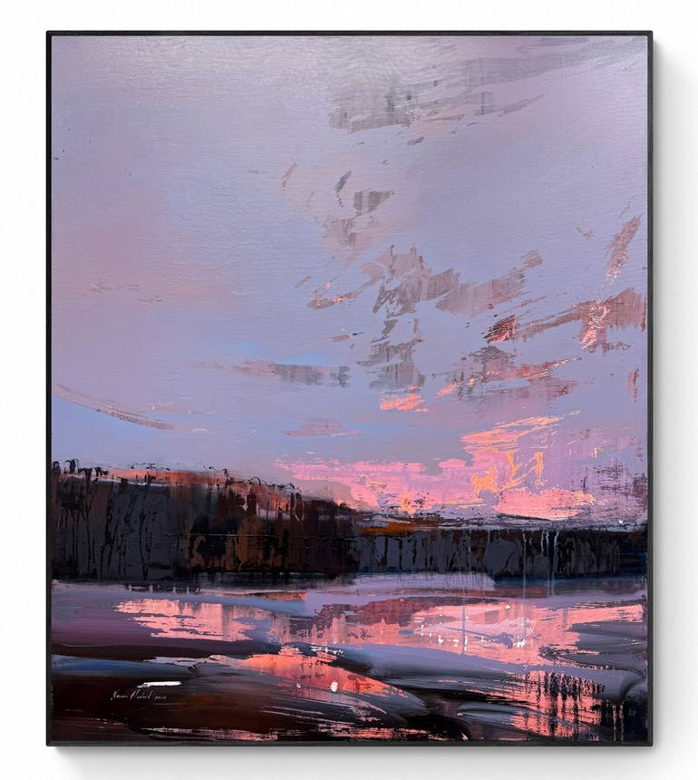 Original Abstract Landscape Paintings by Nazarii Medvid