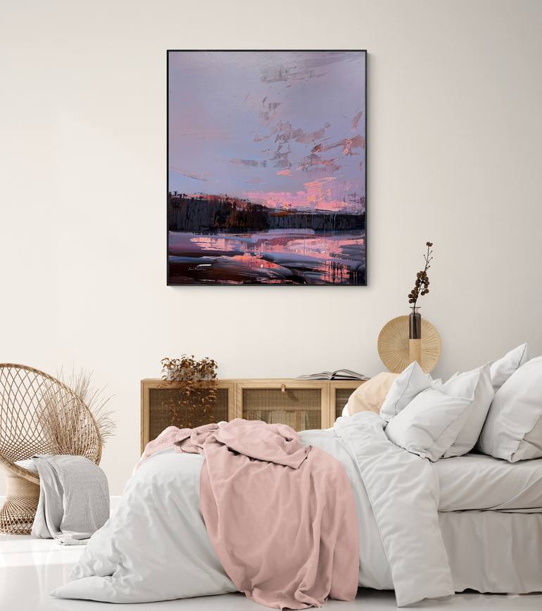 Original Abstract Landscape Painting by Nazarii Medvid