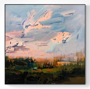 Original Abstract Landscape Painting by Nazarii Medvid