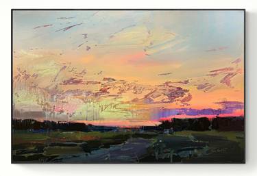 Original Abstract Landscape Painting by Nazarii Medvid