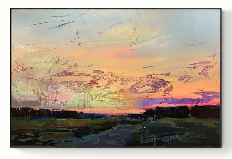 Print of Abstract Landscape Paintings by Nazarii Medvid