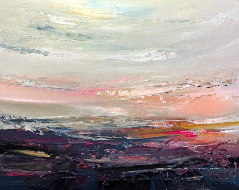 Original Abstract Expressionism Abstract Painting by Nazarii Medvid