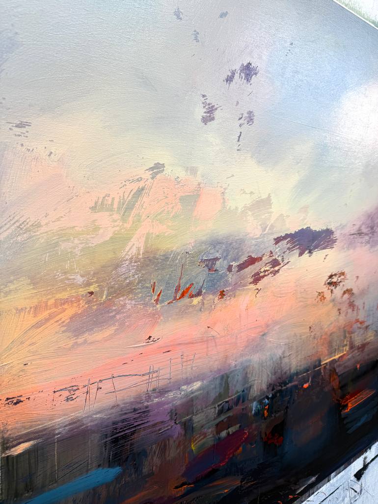 Original Abstract Landscape Painting by Nazarii Medvid