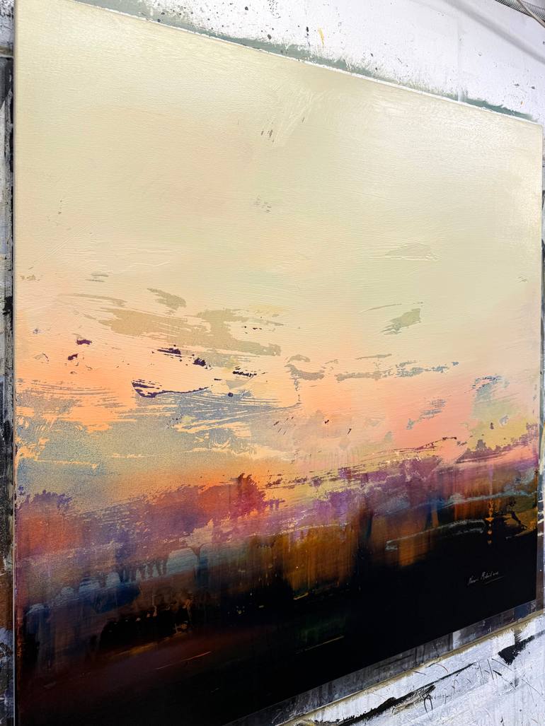 Original Abstract Landscape Painting by Nazarii Medvid