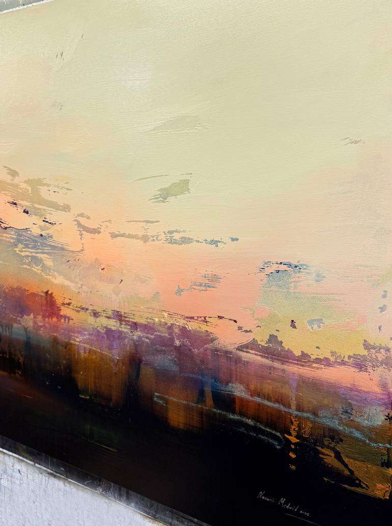 Original Abstract Landscape Painting by Nazarii Medvid