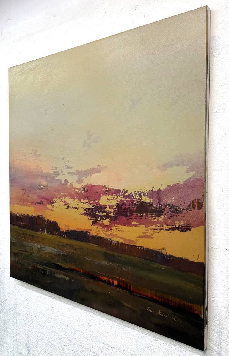 Original Abstract Landscape Painting by Nazarii Medvid