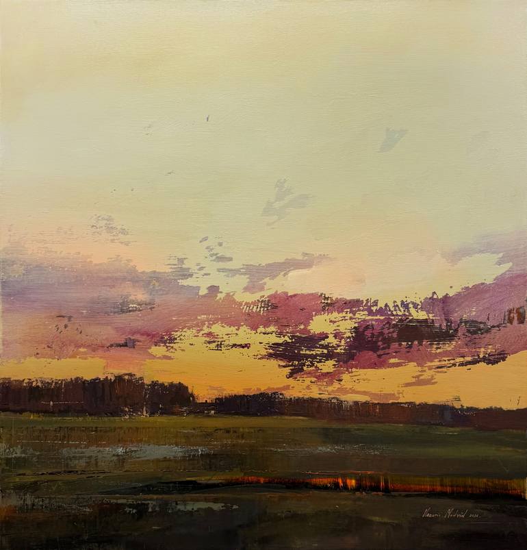 Original Abstract Landscape Painting by Nazarii Medvid
