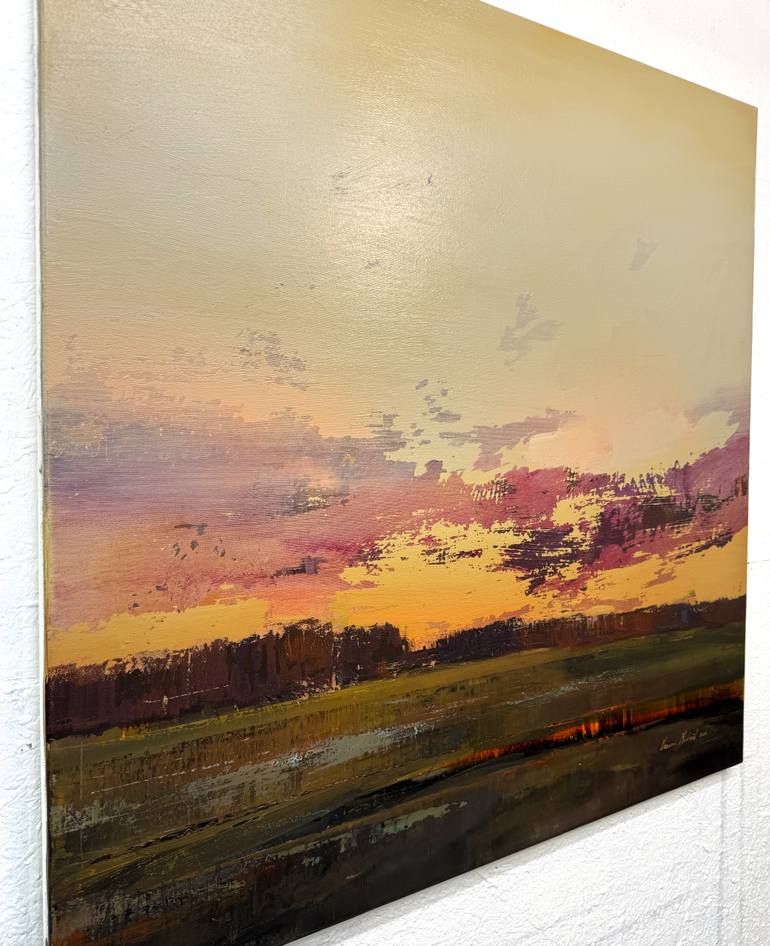 Original Abstract Landscape Painting by Nazarii Medvid