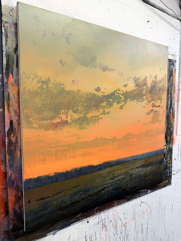 Original Abstract Landscape Painting by Nazarii Medvid