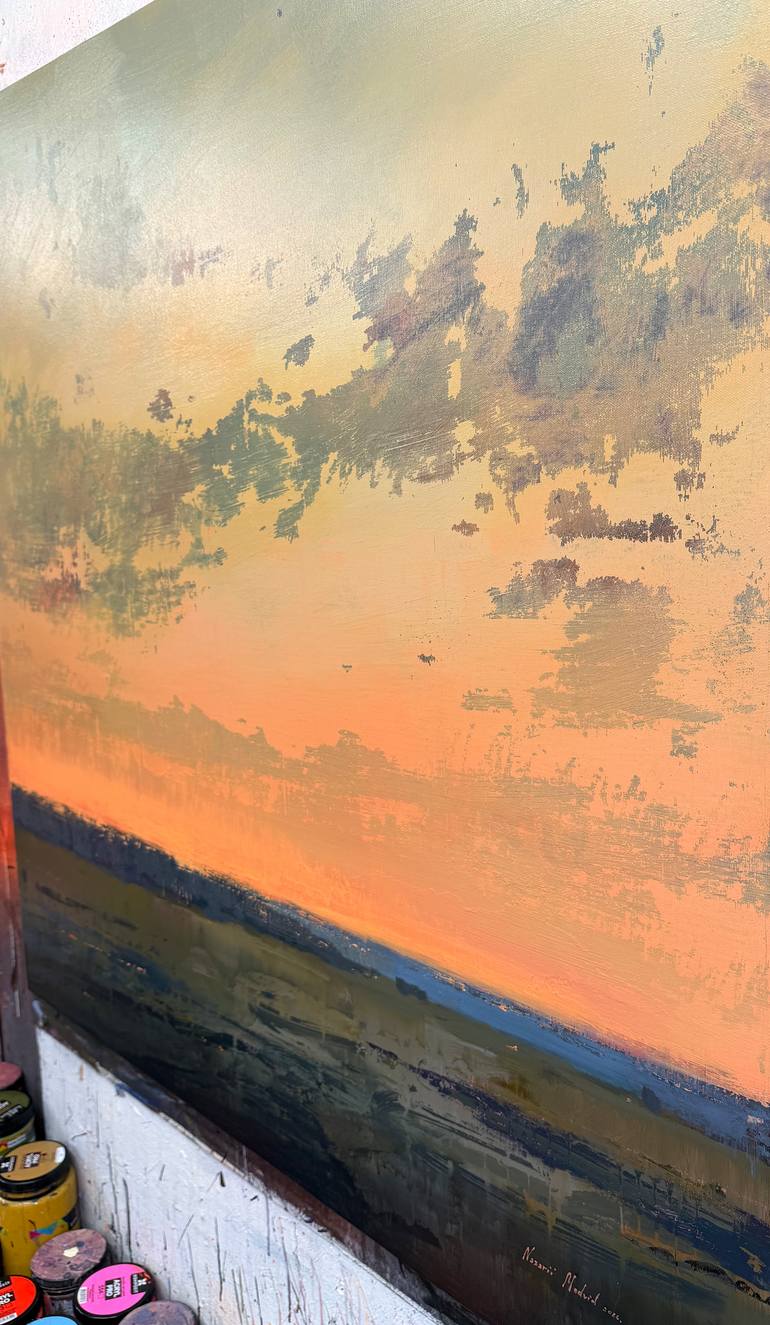 Original Abstract Landscape Painting by Nazarii Medvid