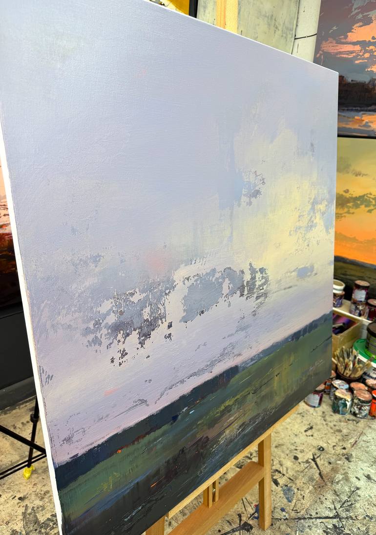 Original Abstract Landscape Painting by Nazarii Medvid