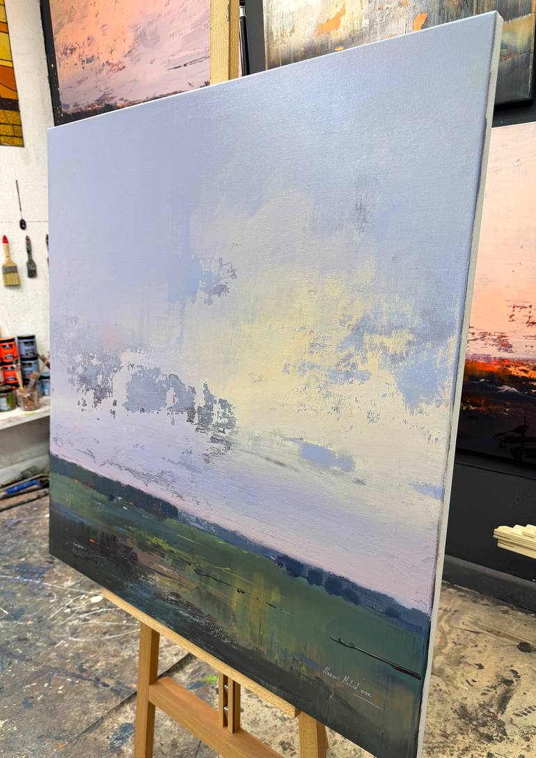 Original Abstract Landscape Painting by Nazarii Medvid