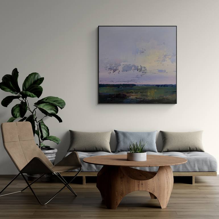 Original Abstract Landscape Painting by Nazarii Medvid