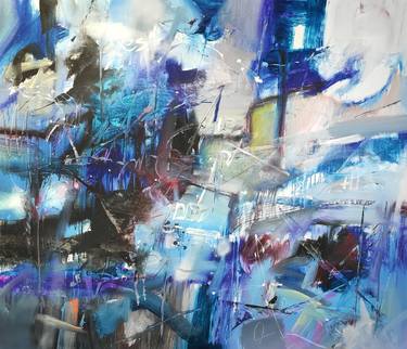 Original Abstract Expressionism Abstract Paintings by Nazarii Medvid