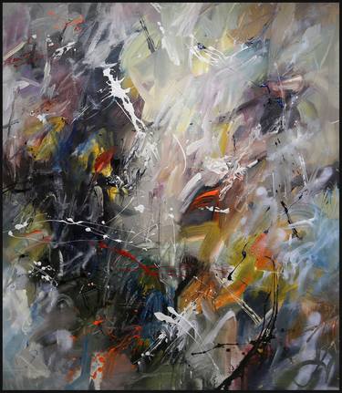 Original Abstract Expressionism Abstract Paintings by Nazarii Medvid