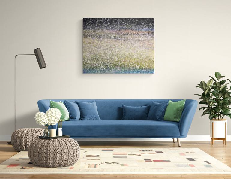 Original Abstract Landscape Painting by Nazarii Medvid