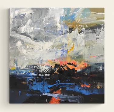 Original Abstract Expressionism Abstract Paintings by Nazarii Medvid