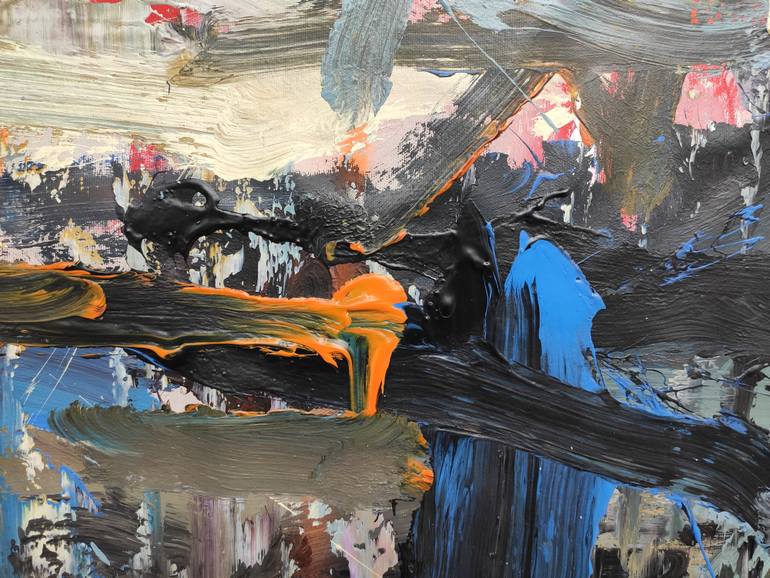 Original Abstract Landscape Painting by Nazarii Medvid