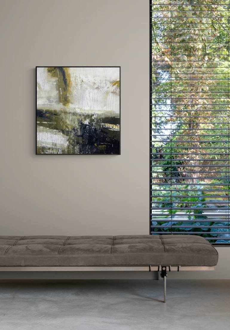 Original Abstract Expressionism Abstract Painting by Nazarii Medvid