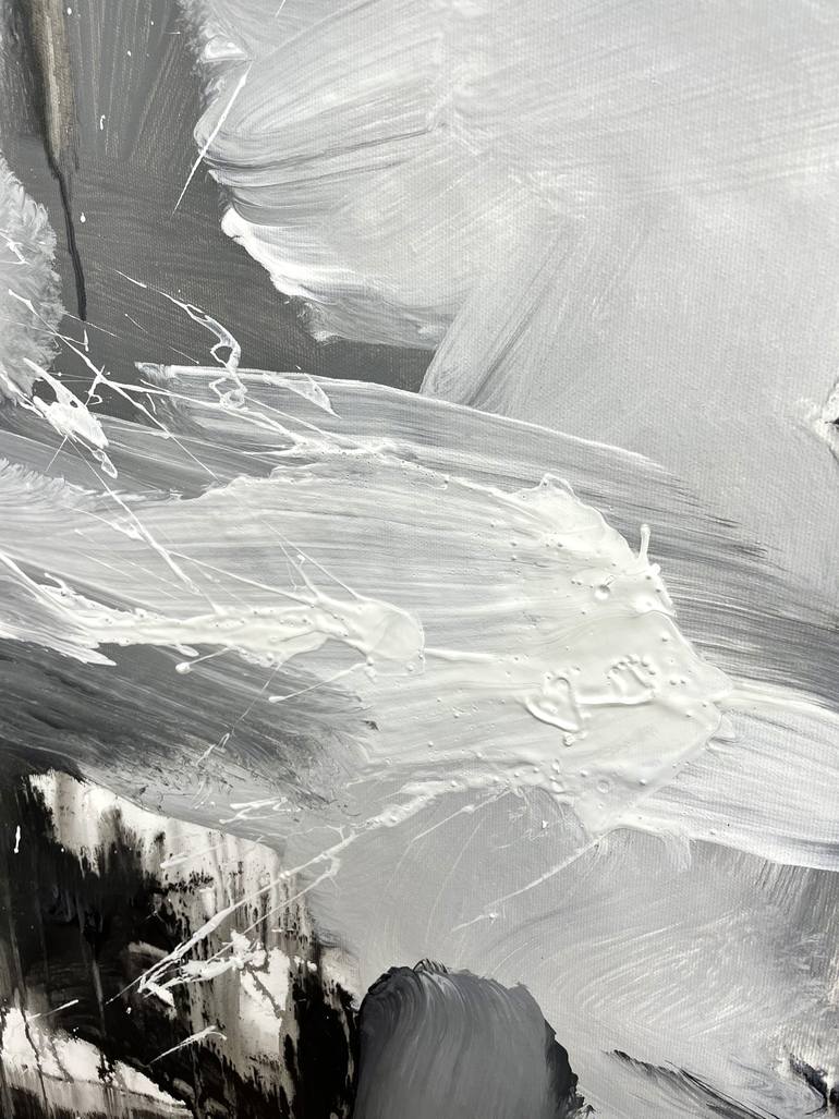 Original Abstract Expressionism Abstract Painting by Nazarii Medvid