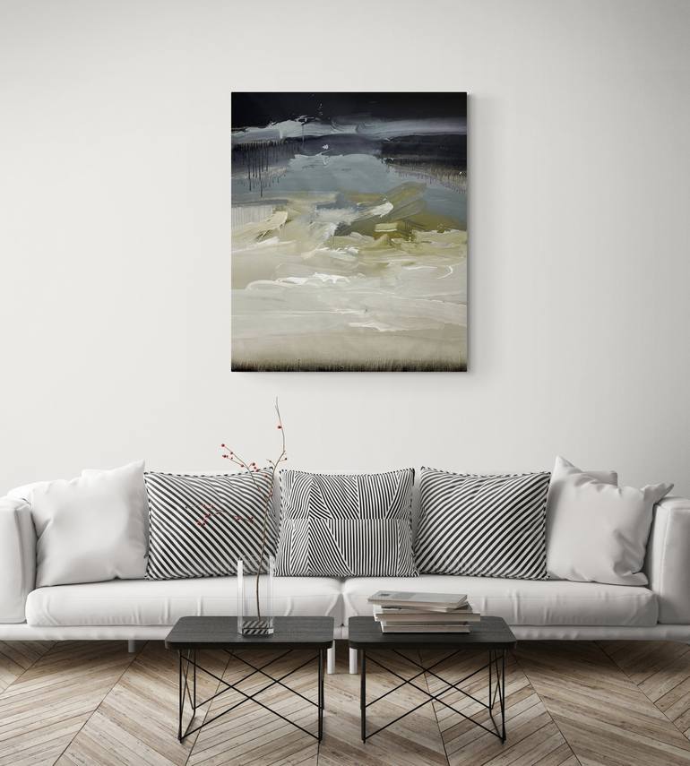 Original Abstract Landscape Painting by Nazarii Medvid