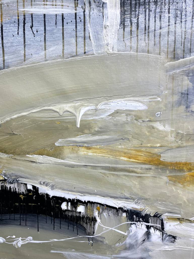 Original Abstract Expressionism Abstract Painting by Nazarii Medvid